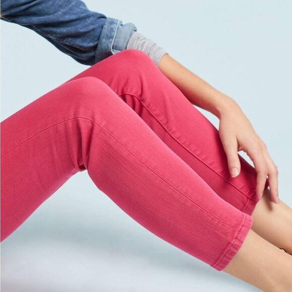 Anthropologie Pilcro Mid Rise Skinny Jeans in Pink - Picture 4 of 10
